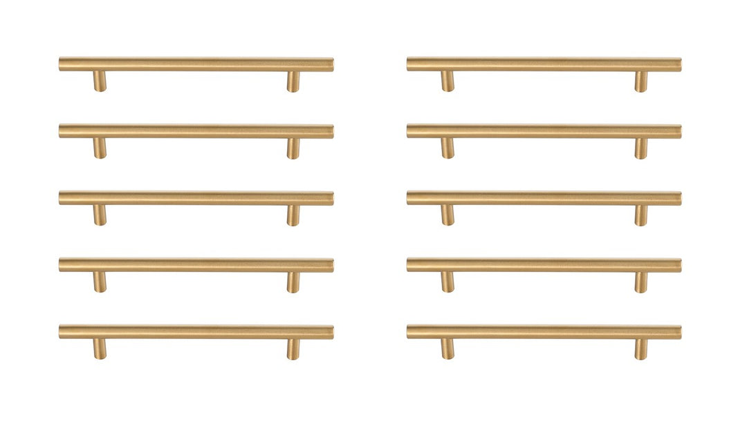 Elegant Lighting - PL400-6-BR-10PK - Bar Pull Multipack (set of 10) - Quinn - Brass