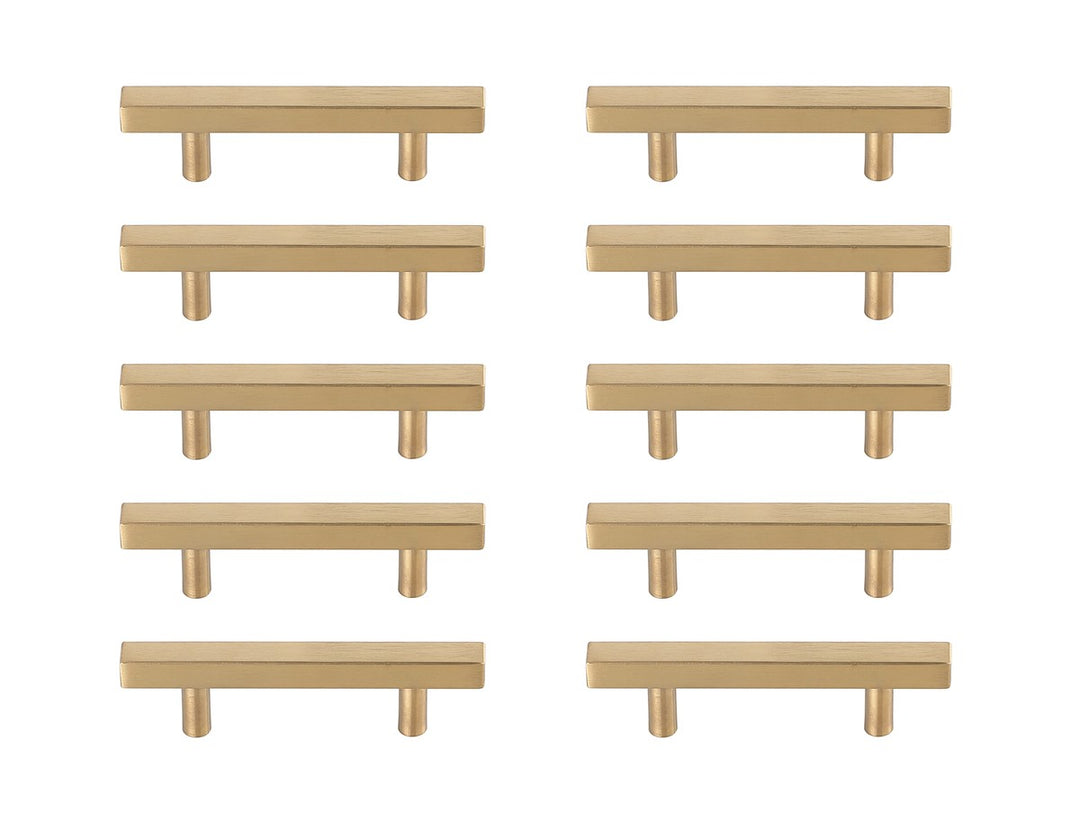 Elegant Lighting - PL402-3-BR-10PK - Bar Pull Multipack (set of 10) - Dior - Brass