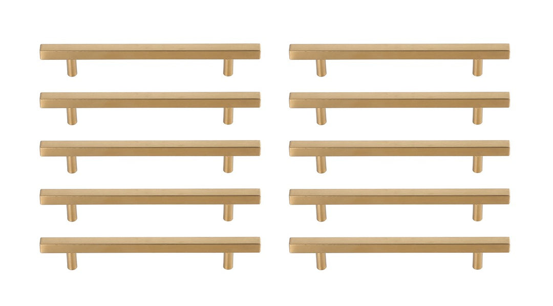 Elegant Lighting - PL402-6-BR-10PK - Bar Pull Multipack (set of 10) - Dior - Brass