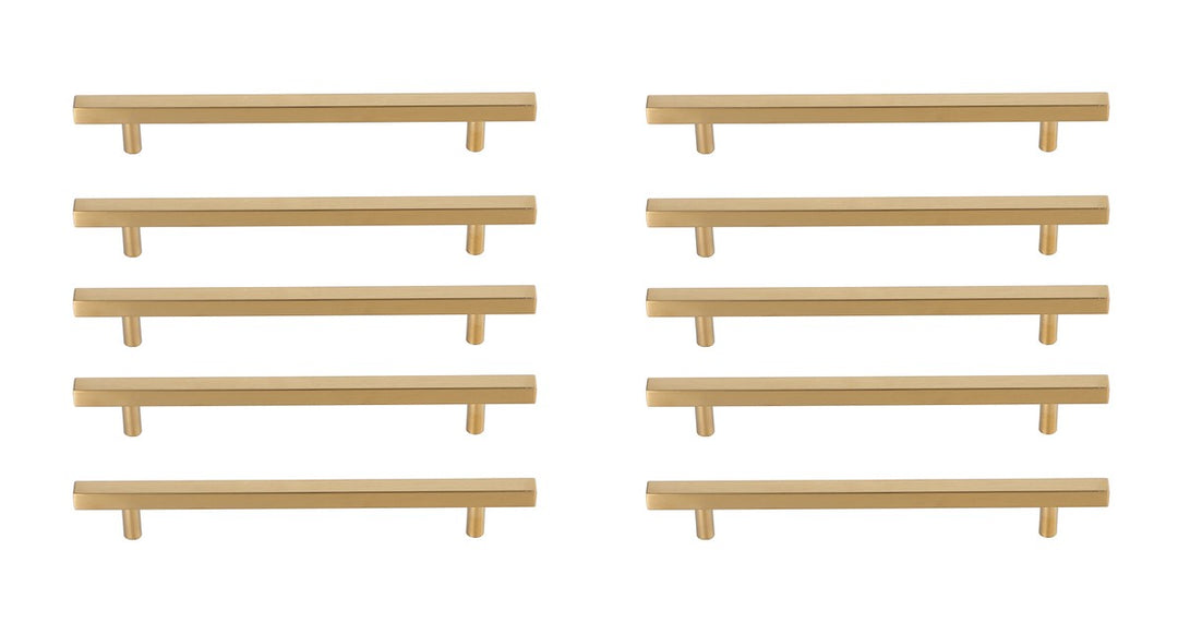 Elegant Lighting - PL402-7-BR-10PK - Bar Pull Multipack (set of 10) - Dior - Brass