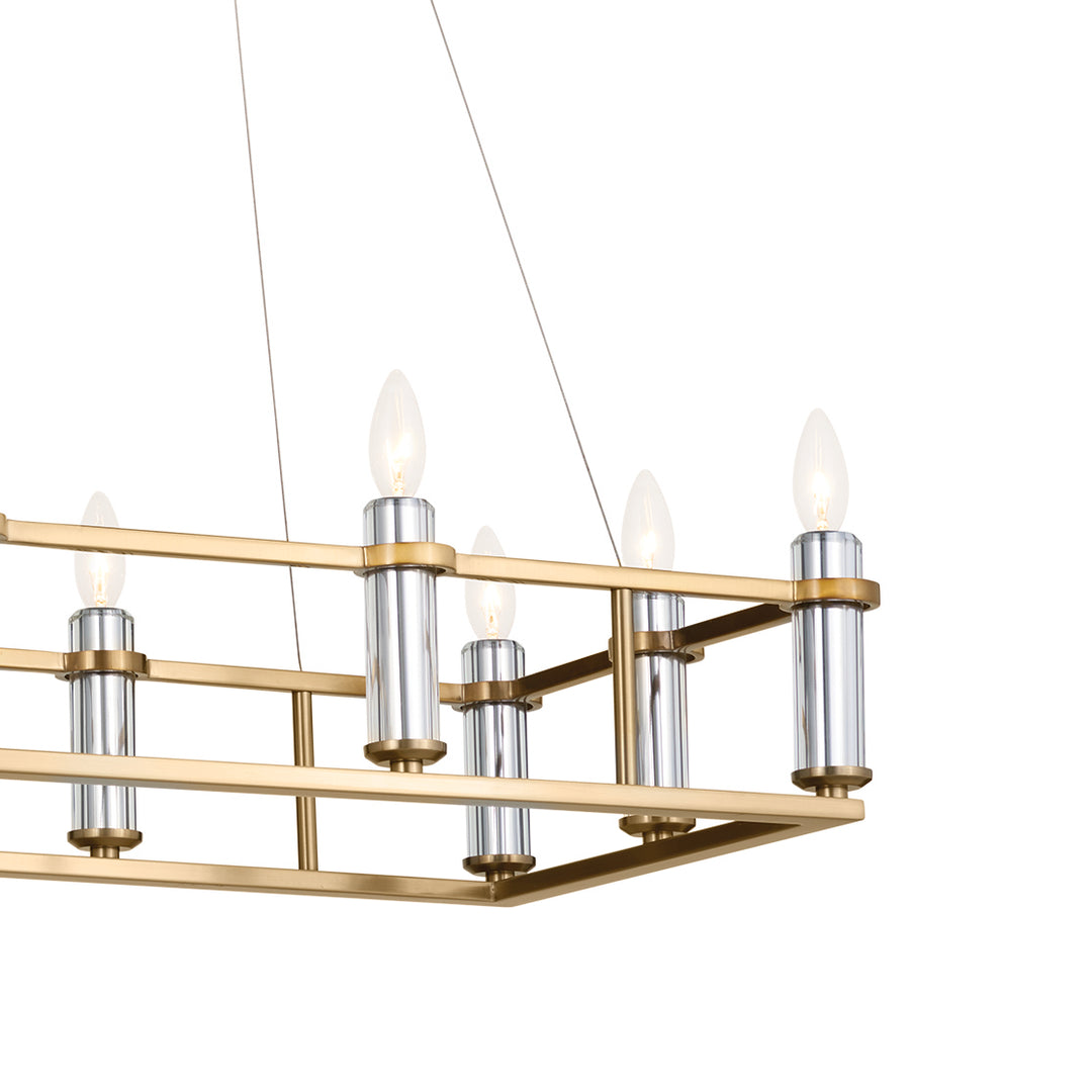 Kichler Canada - 52492BNB - 12 Light Linear Chandelier - Rosalind - Brushed Natural Brass