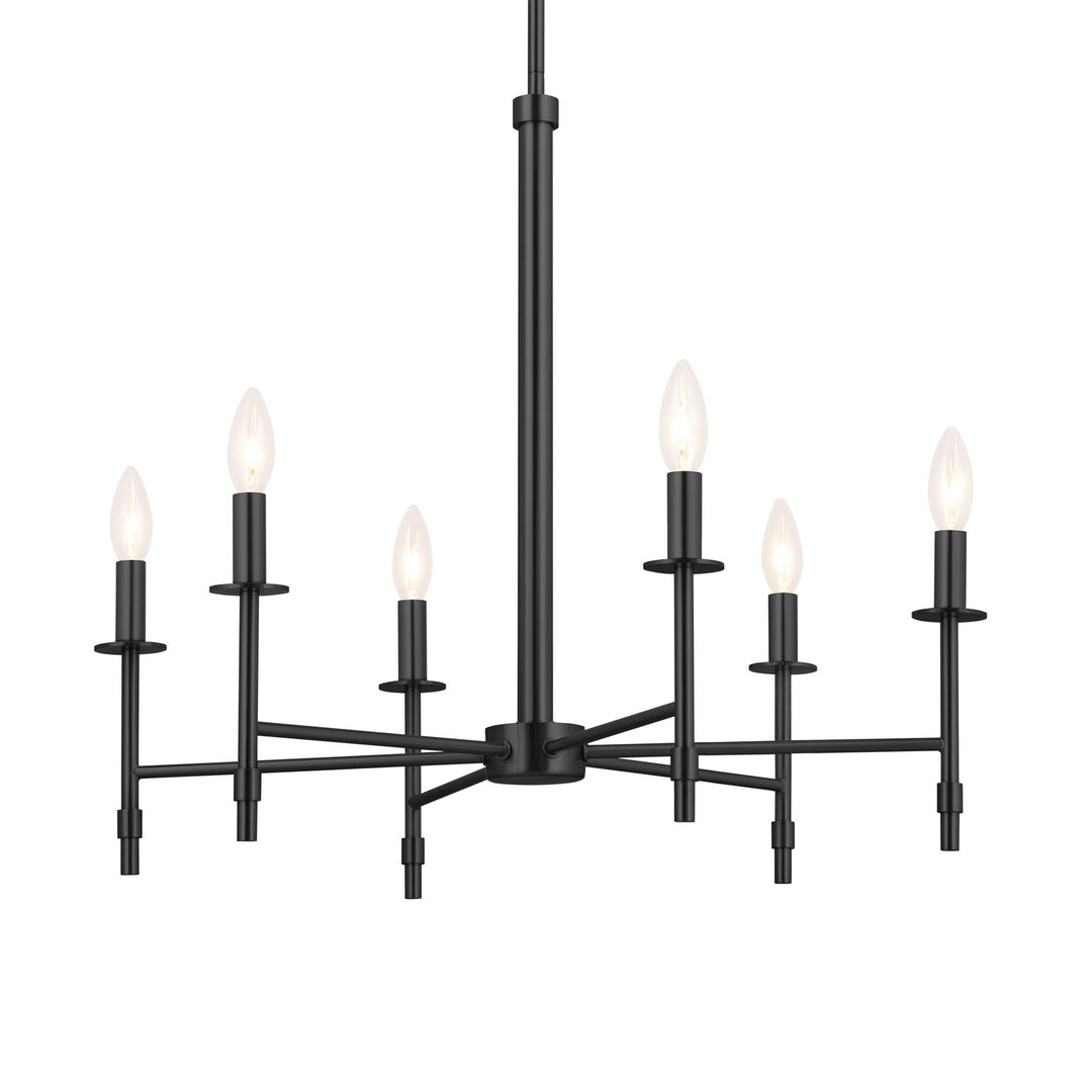 Kichler Canada - 52500BK - Six Light Chandelier - Ali - Black