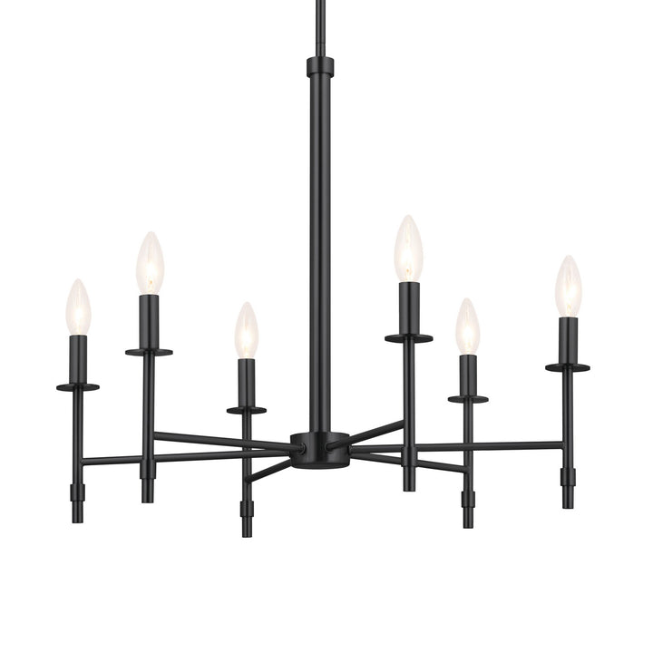 Kichler Canada - 52500BK - Six Light Chandelier - Ali - Black