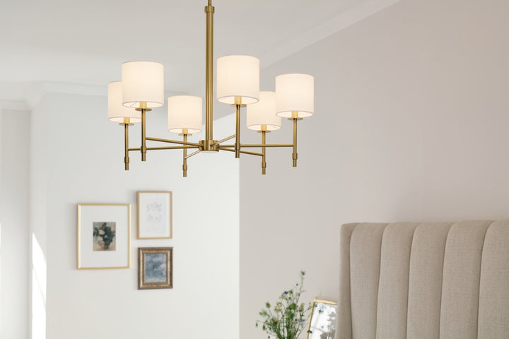 Kichler Canada - 52500BNB - Six Light Chandelier - Ali - Brushed Natural Brass
