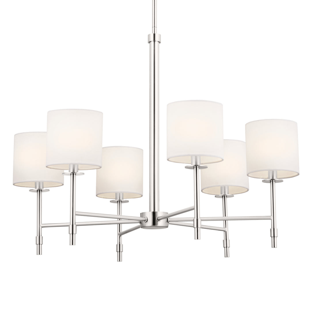 Kichler Canada - 52500PN - Six Light Chandelier - Ali - Polished Nickel