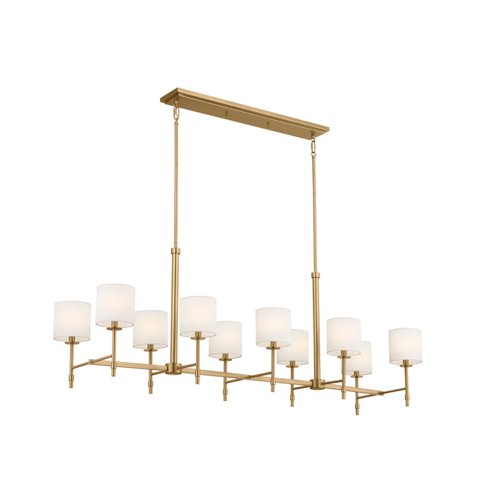 Kichler Canada - 52503BNB - Ten Light Linear Chandelier - Ali - Brushed Natural Brass