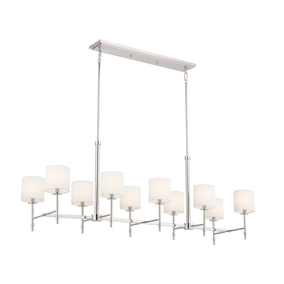 Kichler Canada - 52503PN - Ten Light Linear Chandelier - Ali - Polished Nickel