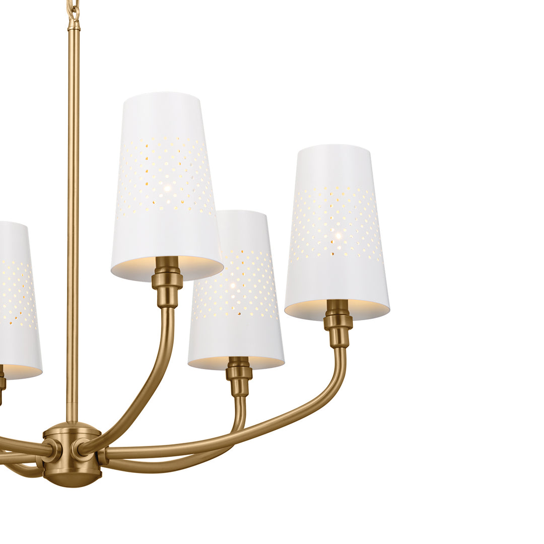 Kichler Canada - 52508BNB - Six Light Chandelier - Adeena - Brushed Natural Brass