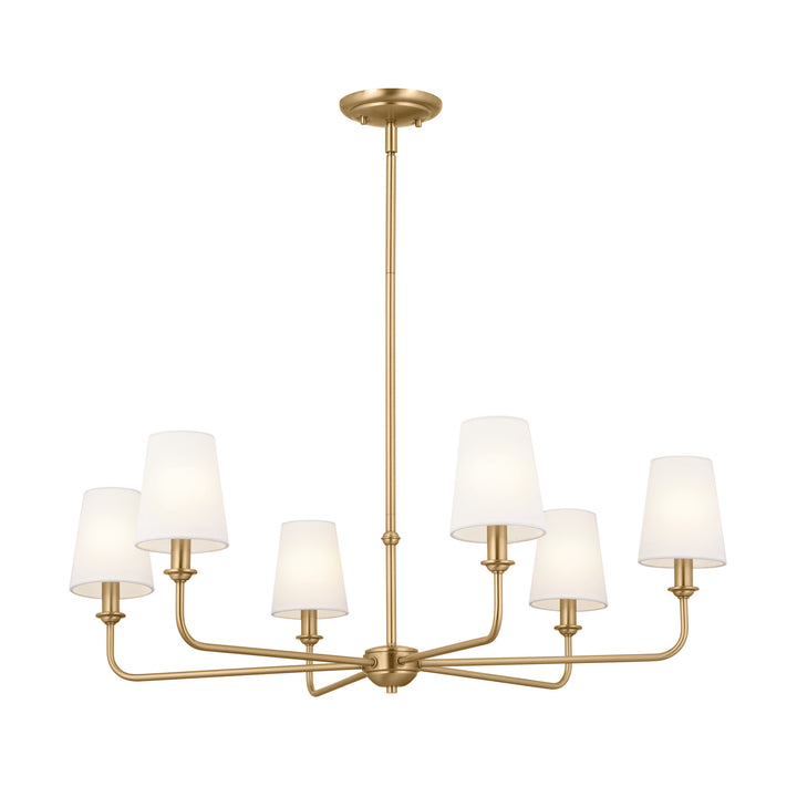 Kichler Canada - 52516BNB - Six Light Chandelier - Pallas - Brushed Natural Brass