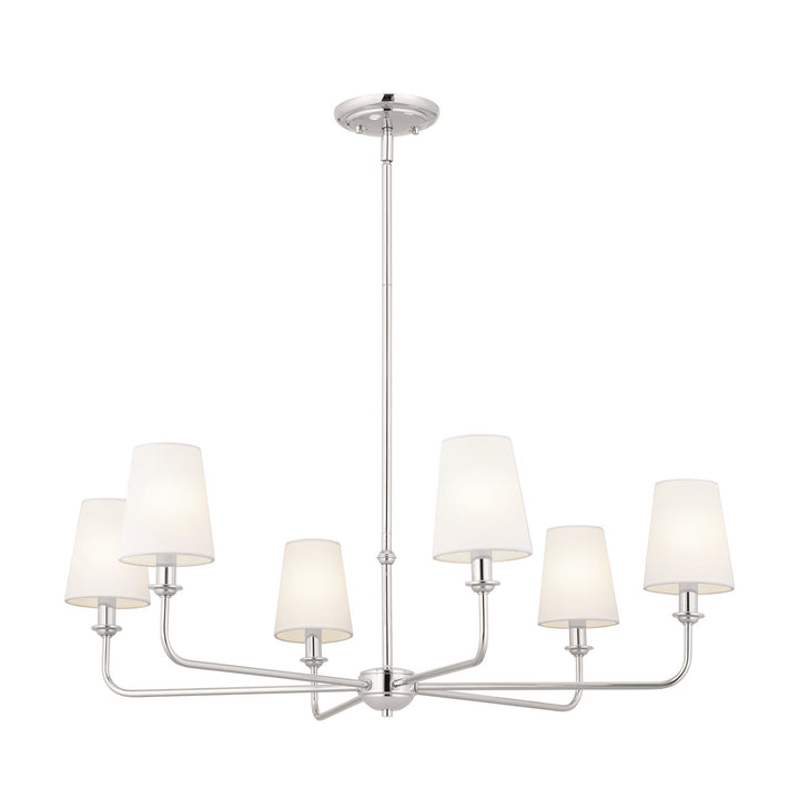 Kichler Canada - 52516PN - Six Light Chandelier - Pallas - Polished Nickel