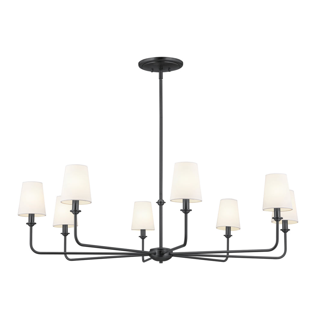 Kichler Canada - 52517BK - Eight Light Chandelier - Pallas - Black