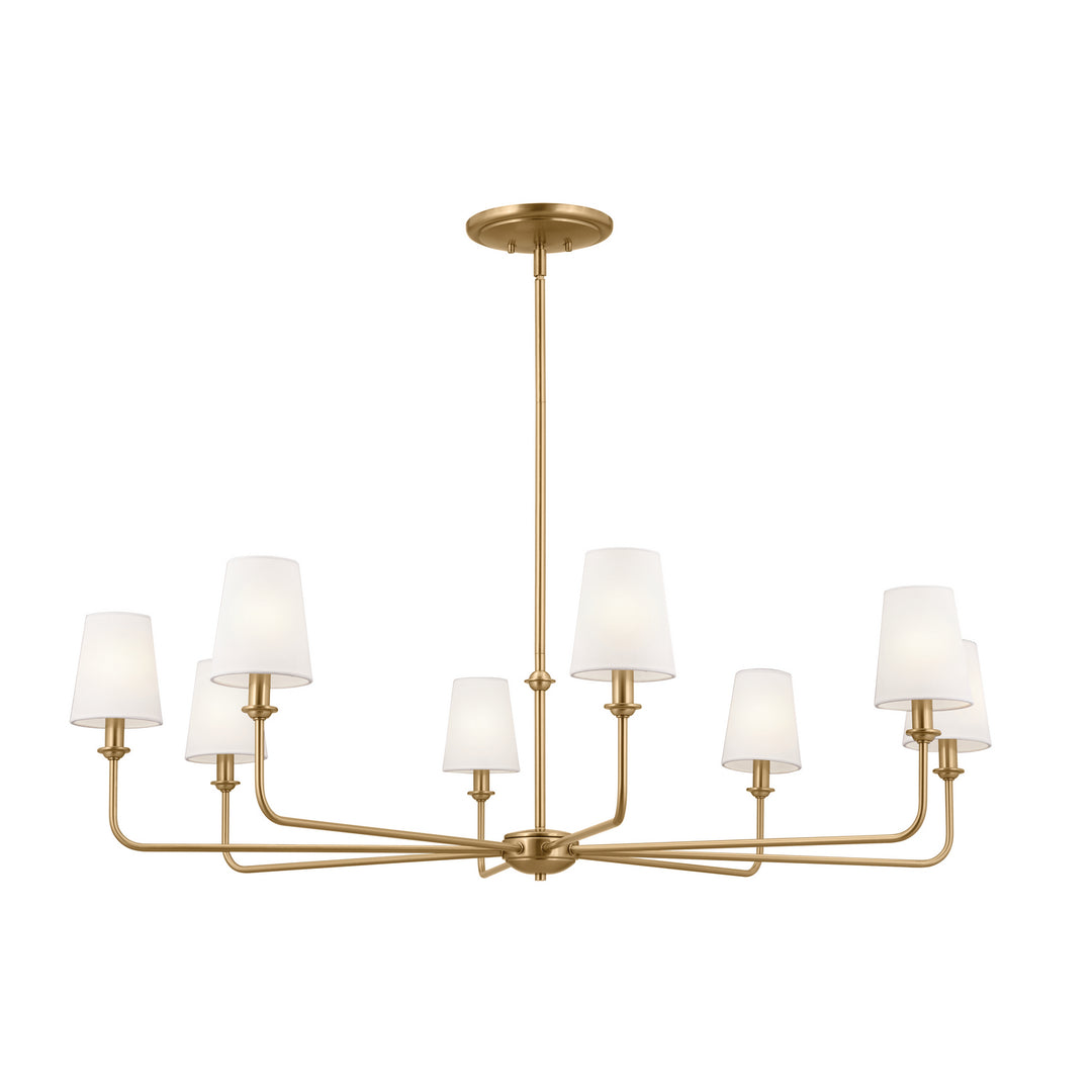 Kichler Canada - 52517BNB - Eight Light Chandelier - Pallas - Brushed Natural Brass