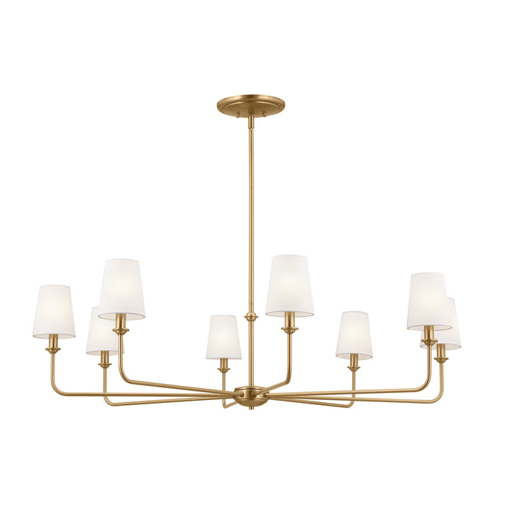 Kichler Canada - 52517BNB - Eight Light Chandelier - Pallas - Brushed Natural Brass