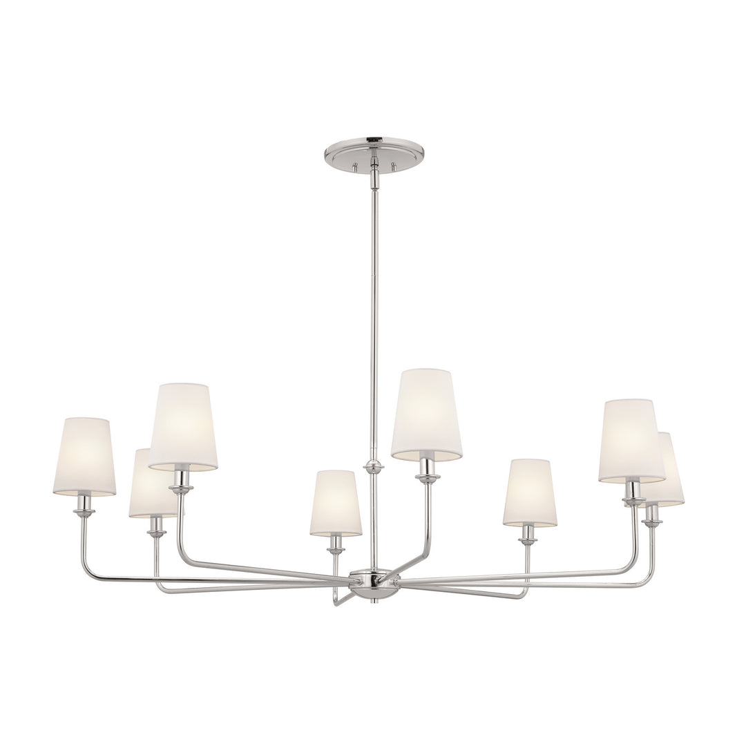 Kichler Canada - 52517PN - Eight Light Chandelier - Pallas - Polished Nickel