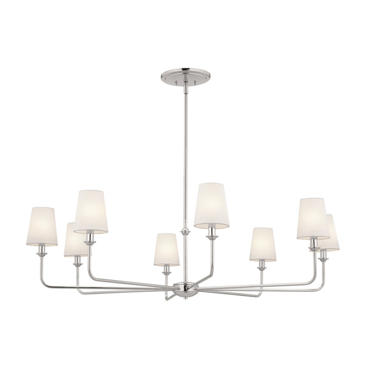 Kichler Canada - 52517PN - Eight Light Chandelier - Pallas - Polished Nickel