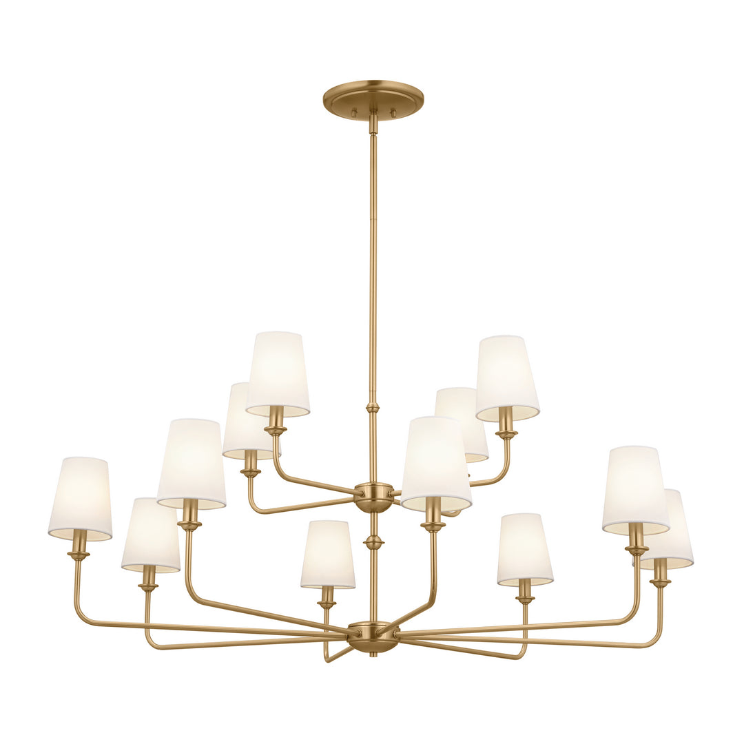 Kichler Canada - 52518BNB - 12 Light Chandelier - Pallas - Brushed Natural Brass