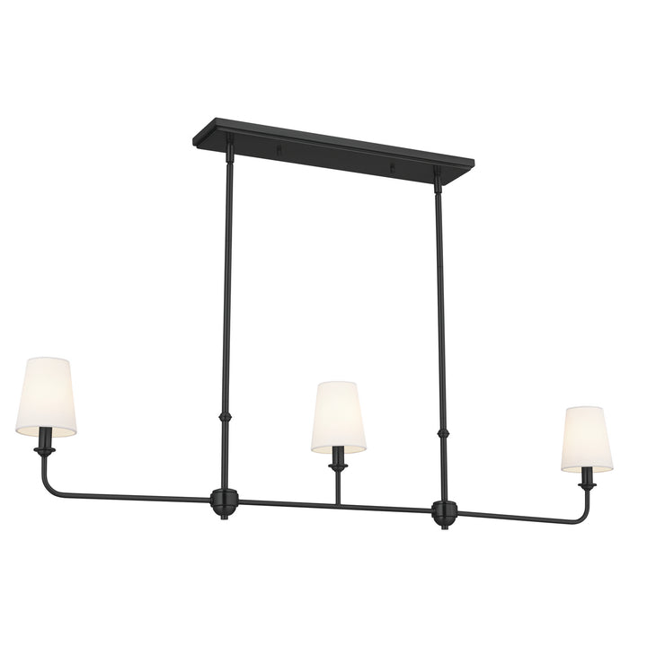 Kichler Canada - 52519BK - Three Light Linear Chandelier - Pallas - Black