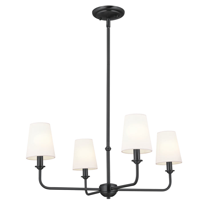 Kichler Canada - 52520BK - Four Light Chandelier - Pallas - Black