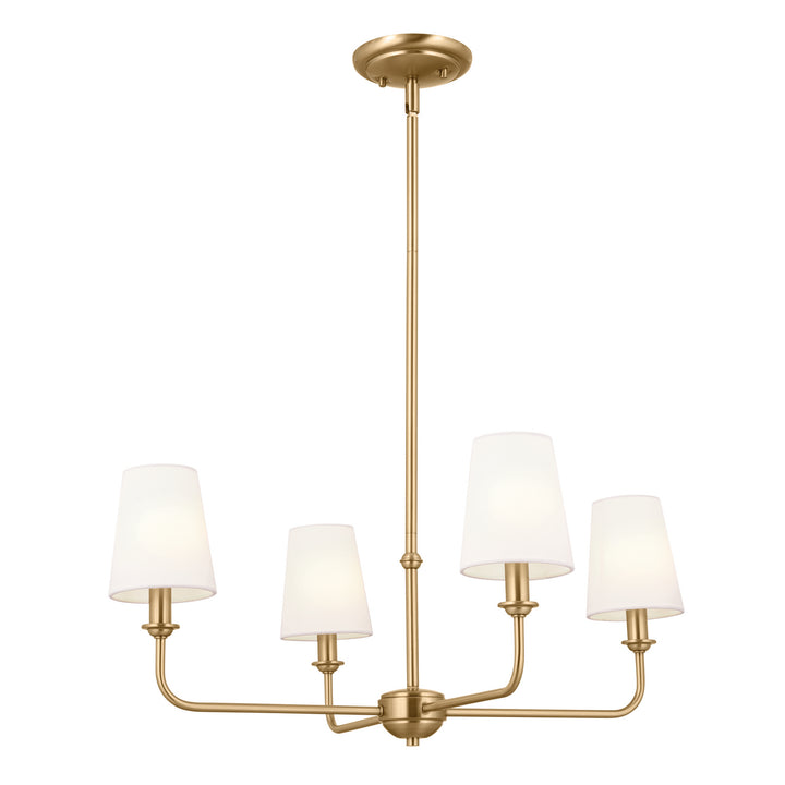 Kichler Canada - 52520BNB - Four Light Chandelier - Pallas - Brushed Natural Brass