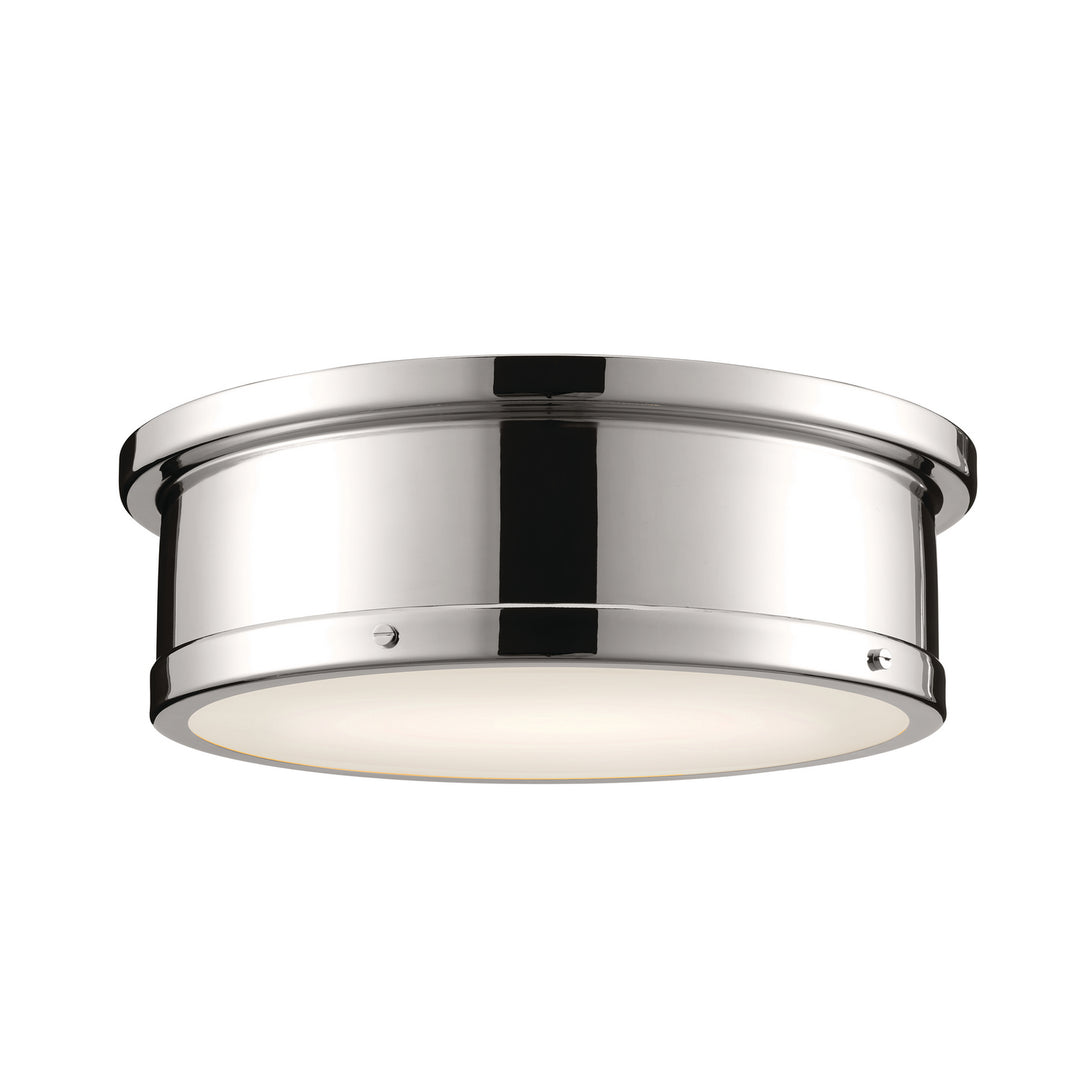 Kichler Canada - 52541PN - Three Light Flush Mount - Serca - Polished Nickel