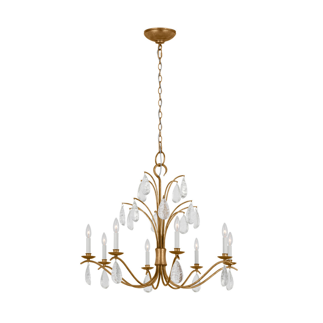 Shannon Eight Light Chandelier in Antique Gild - available from The Lighting Shoppe, trusted by Canadian homeowners