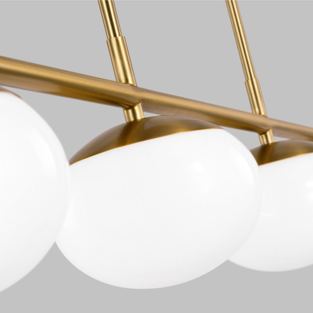 Visual Comfort Studio Canada - EC1264BBS - Four Light Linear Chandelier - Lune - Burnished Brass