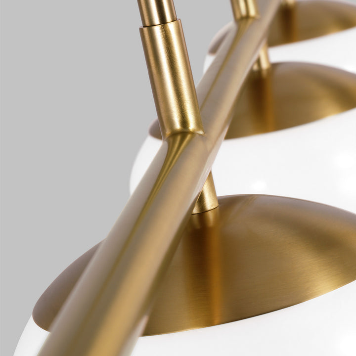 Visual Comfort Studio Canada - EC1264BBS - Four Light Linear Chandelier - Lune - Burnished Brass