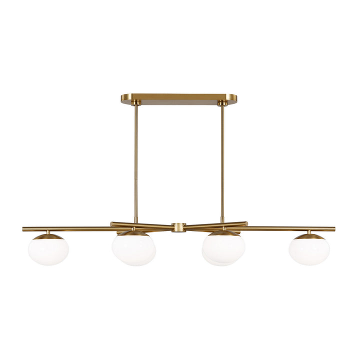 Visual Comfort Studio Canada - EC1276BBS - Six Light Linear Chandelier - Lune - Burnished Brass