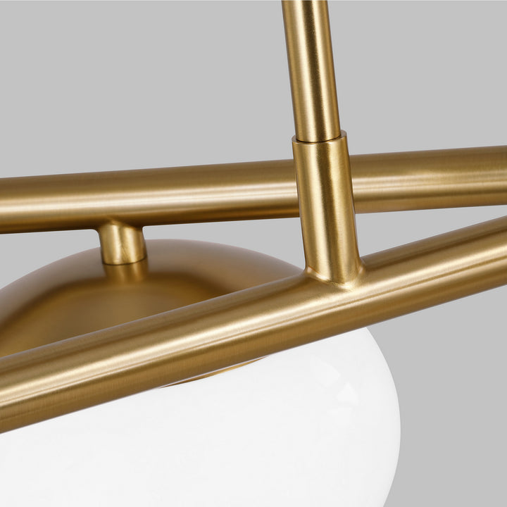 Visual Comfort Studio Canada - EC1276BBS - Six Light Linear Chandelier - Lune - Burnished Brass