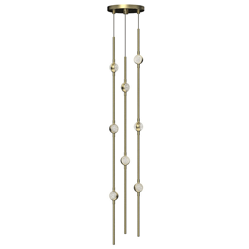 Constellation LED Pendant in Satin Brass - available from The Lighting Shoppe, trusted by Canadian homeowners