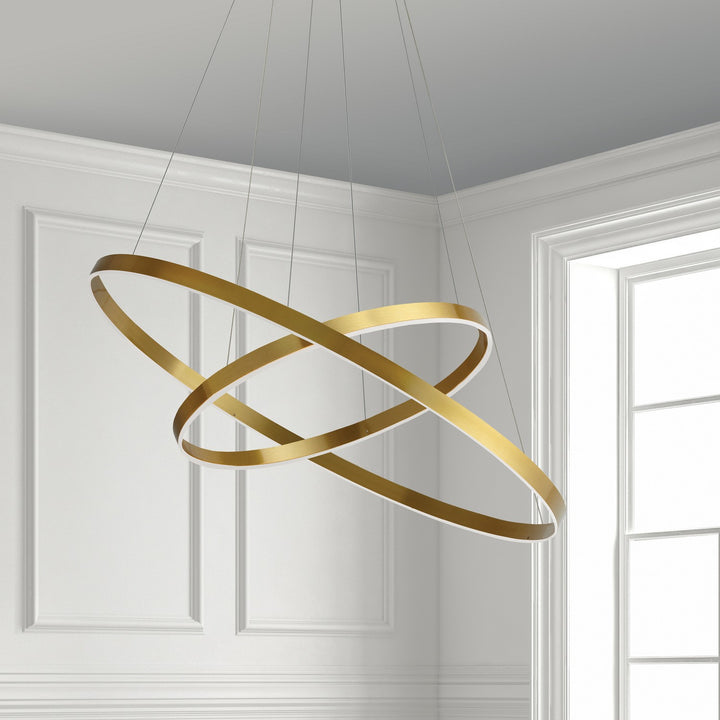 Dainolite Canada - CIR-1497C-AGB - LED Chandelier - Circulo - Aged Brass