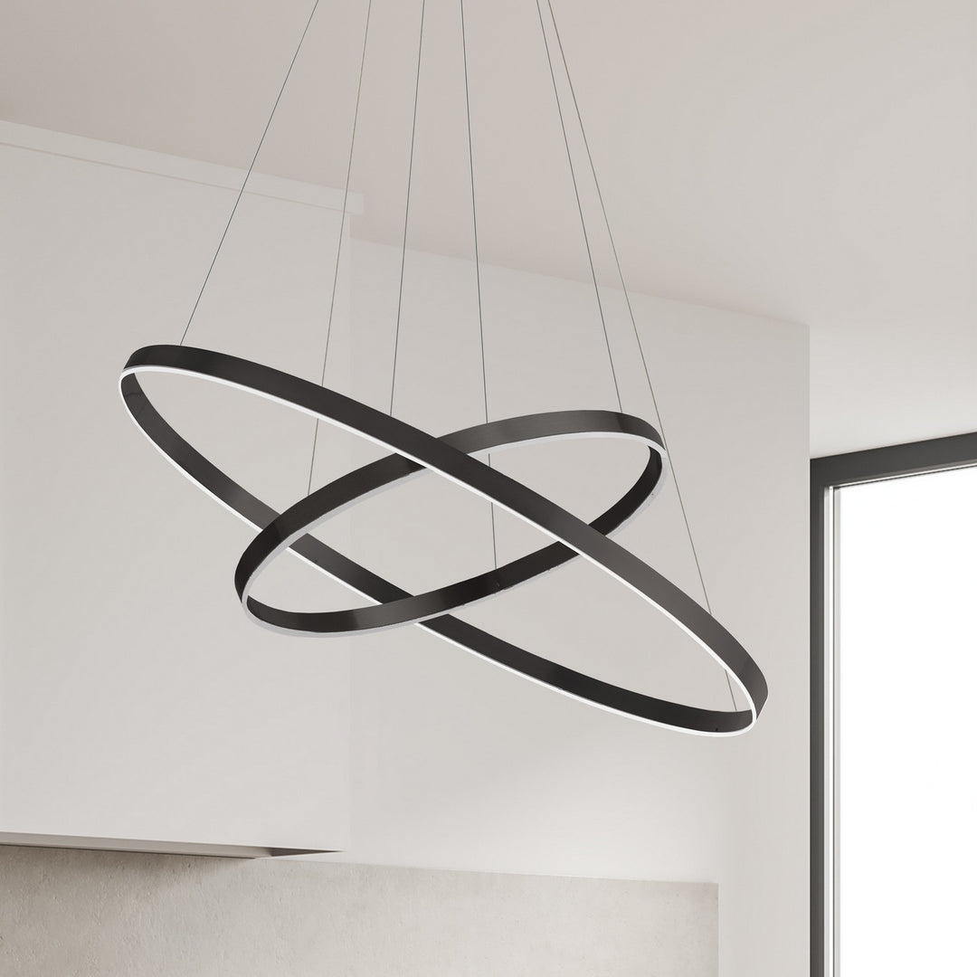 Dainolite Canada - CIR-1497C-MB - LED Chandelier - Circulo - Matte Black