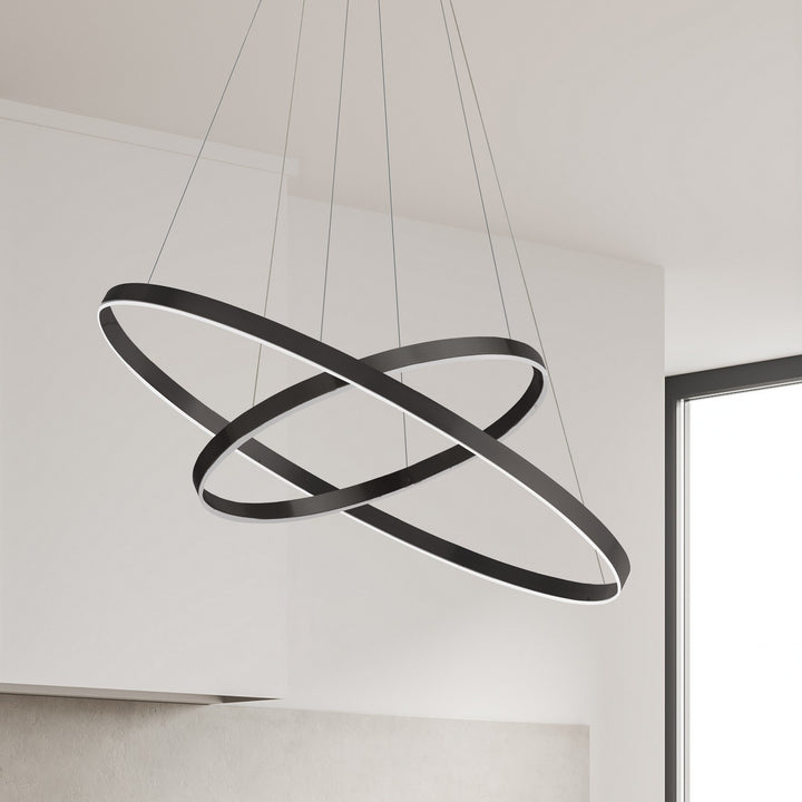 Dainolite Canada - CIR-1497C-MB - LED Chandelier - Circulo - Matte Black