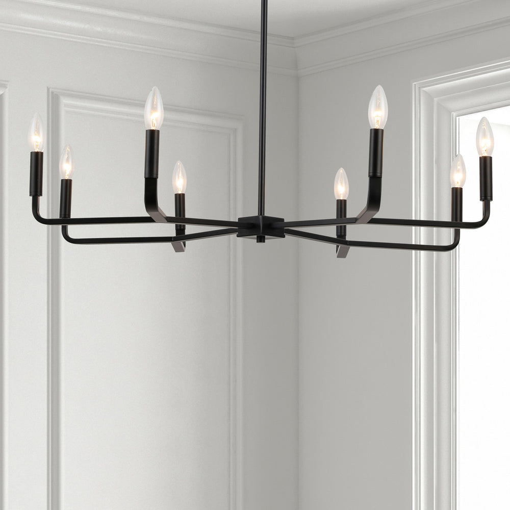 Dainolite Canada - CLT-328-MB - Eight Light Chandelier - Colette - Matte Black