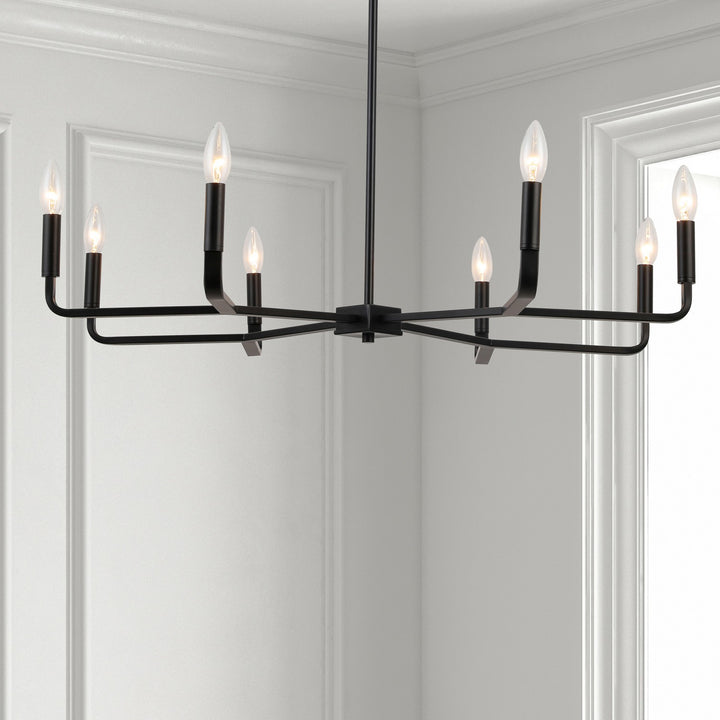 Dainolite Canada - CLT-328-MB - Eight Light Chandelier - Colette - Matte Black
