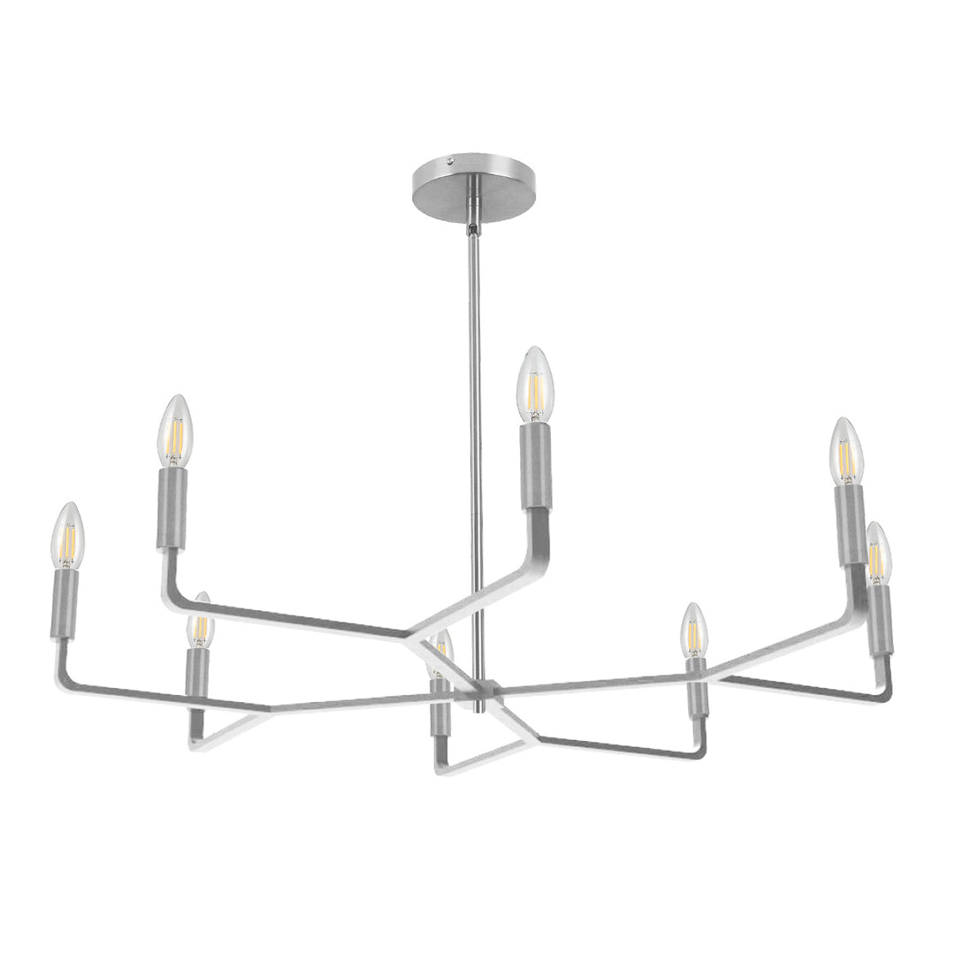 Colette Eight Light Chandelier in Polished Chrome - available from The Lighting Shoppe, trusted by Canadian homeowners