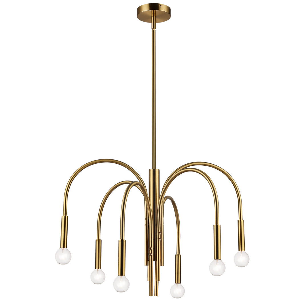 Dainolite Canada - CLY-246C-AGB - Six Light Chandelier - Callway - Aged Brass