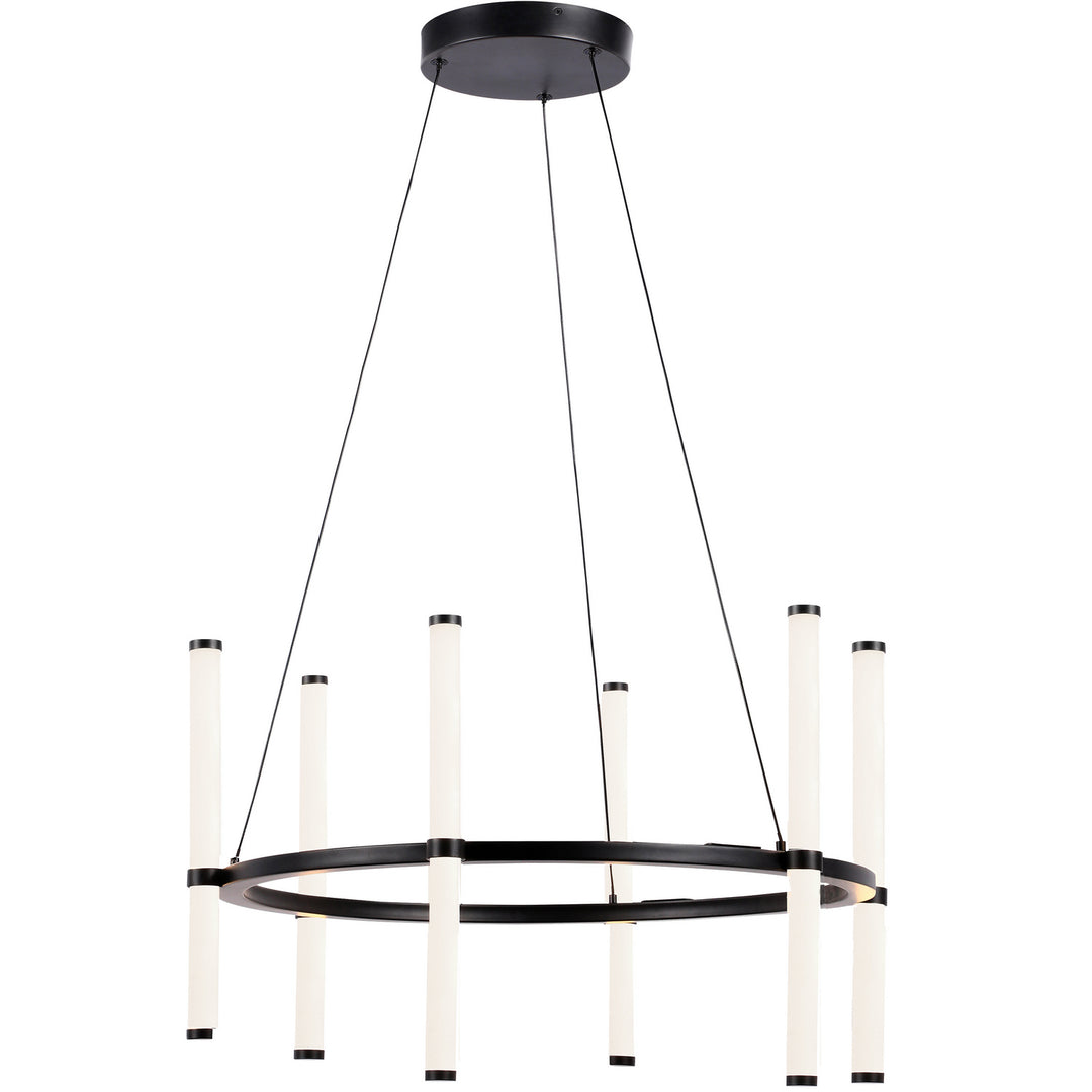 Corvette LED Chandelier in Black - available from The Lighting Shoppe, trusted by Canadian homeowners