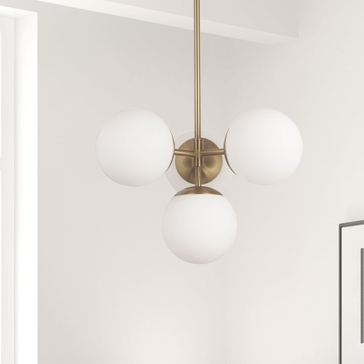 Dainolite Canada - DAY-214P-AGB - Four Light Pendant - Dayana - Aged Brass