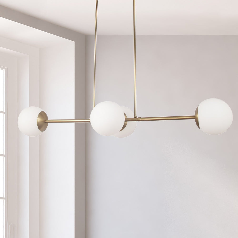 Dainolite Canada - DAY-484HP-AGB - Four Light Pendant - Dayana - Aged Brass