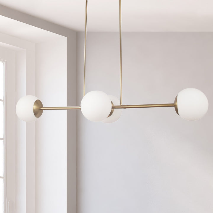 Dainolite Canada - DAY-484HP-AGB - Four Light Pendant - Dayana - Aged Brass