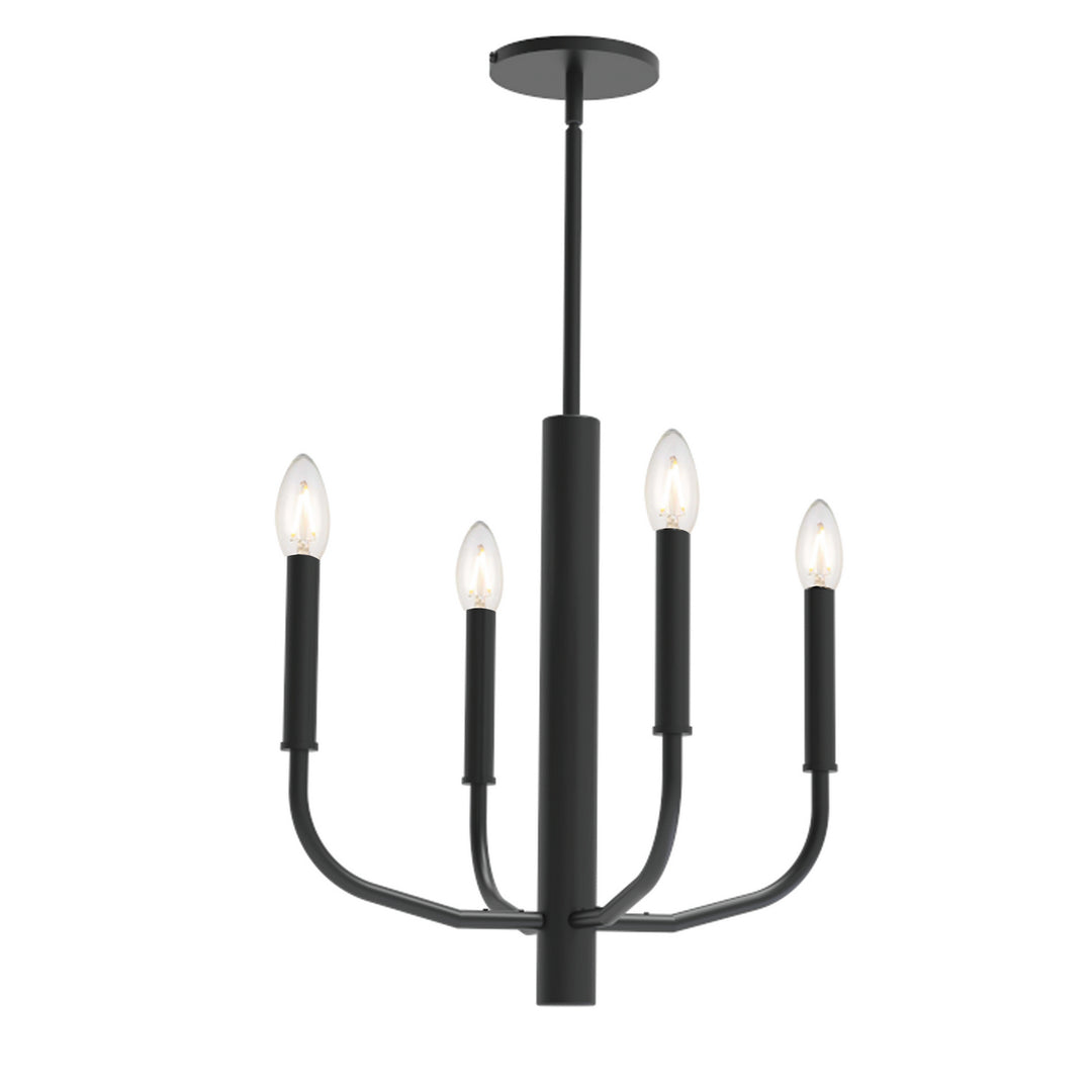 Eleanor Four Light Chandelier in Black - available from The Lighting Shoppe, trusted by Canadian homeowners