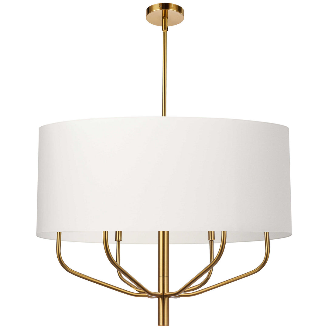 Eleanor Six Light Chandelier in White - available from The Lighting Shoppe, trusted by Canadian homeowners