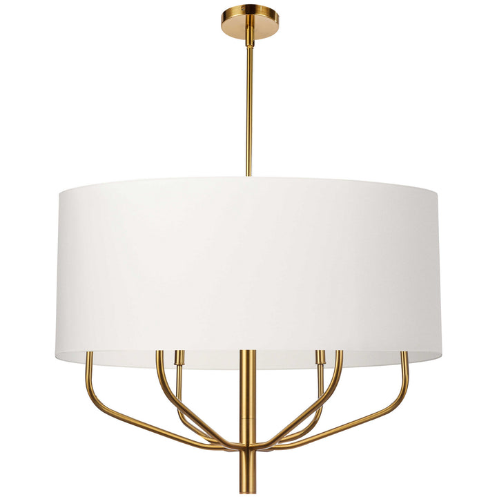 Eleanor Six Light Chandelier in White - available from The Lighting Shoppe, trusted by Canadian homeowners