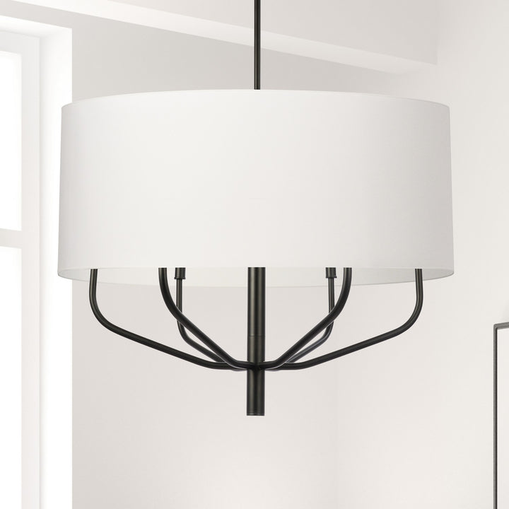 Dainolite Canada - ELN-306C-MB-790 - Six Light Chandelier - Eleanor - White