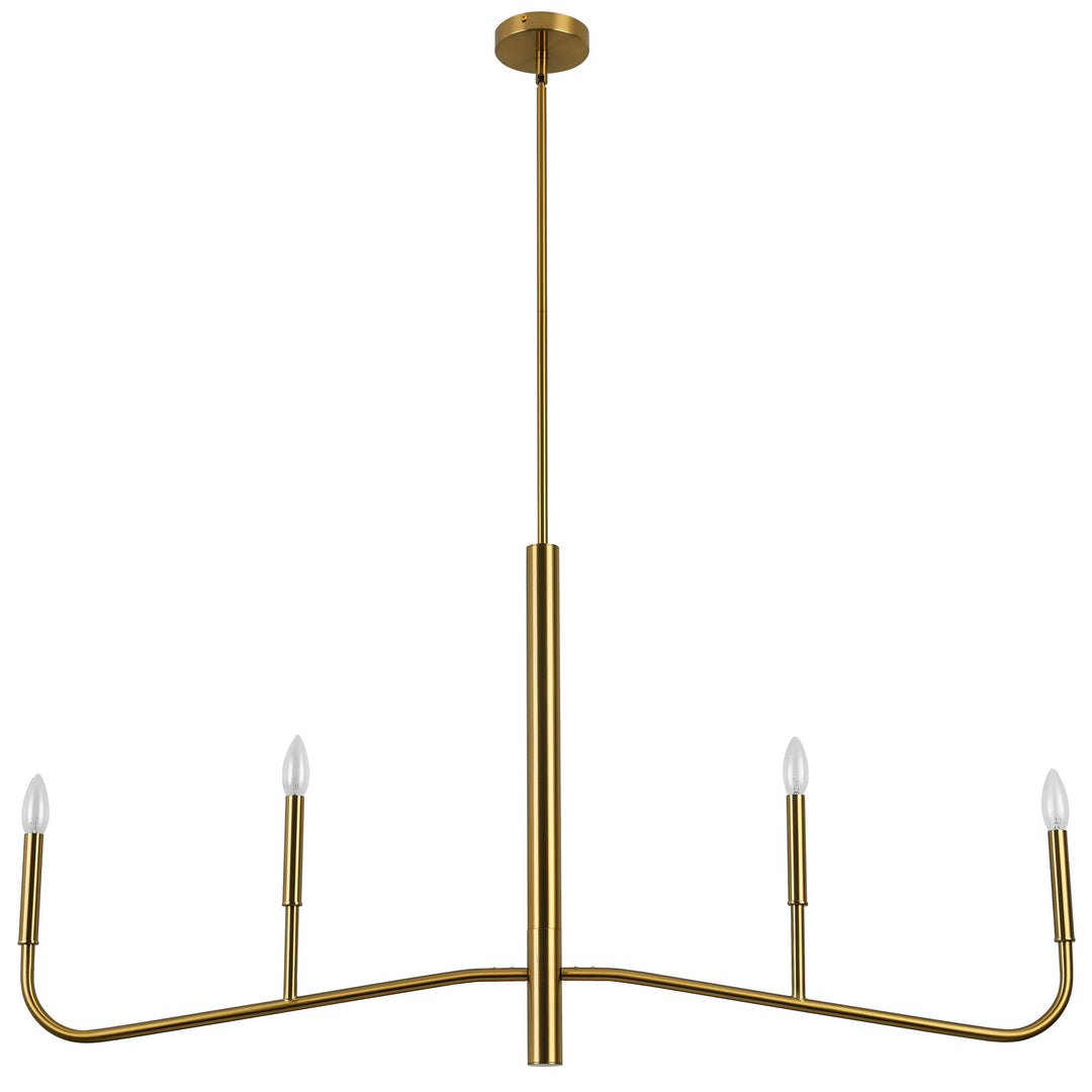 Eleanor Four Light Chandelier in Aged Brass - available from The Lighting Shoppe, trusted by Canadian homeowners