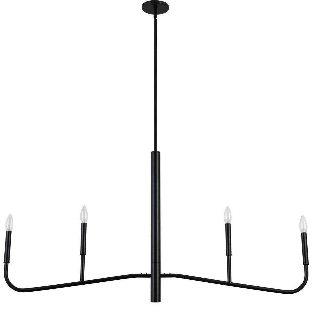 Eleanor Four Light Chandelier in Matte Black - available from The Lighting Shoppe, trusted by Canadian homeowners