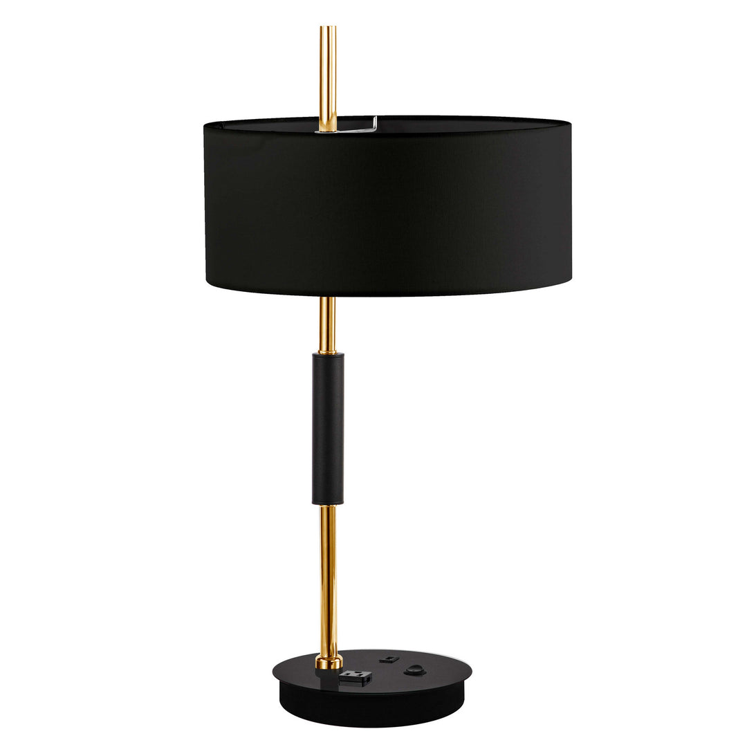 Fitzgerald One Light Table Lamp in Aged Brass - available from The Lighting Shoppe, trusted by Canadian homeowners