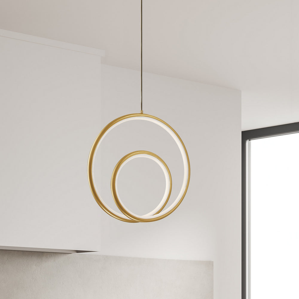 Dainolite Canada - GBL-1222LEDP-AGB - LED Pendant - Gabriel - Aged Brass
