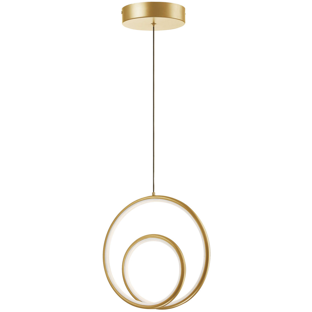 Gabriel LED Pendant in Aged Brass - available from The Lighting Shoppe, trusted by Canadian homeowners